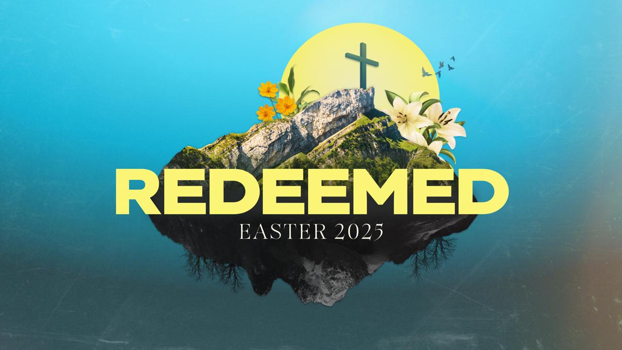 Redeemed banner - Easter 2025